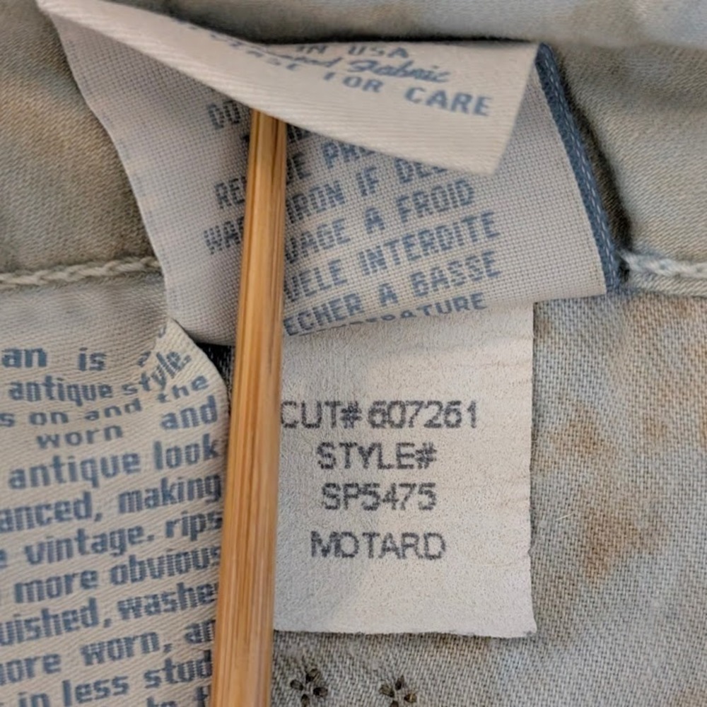 Robin's Jean Motard Moto 36x33 Light Blue Denim #SP5475 Made in U.S.A. EUC - Picture 10 of 10